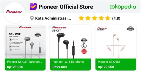 Pioneer Official Store- Produk Terbaru Bergaransi Resmi | Tokopedia ...