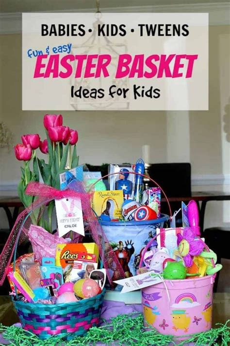 Kids Easter Basket Ideas Made Easy - For Baby, Kids and Tween