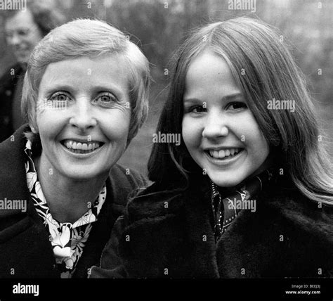 Actress Linda Blair, right, with Her Mother Elinore Blair Stock Photo ...