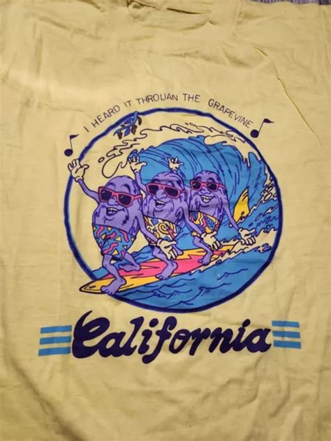 CALIFORNIA RAISINS BAND member Music Yellow S-234XL Shirt NG2142 £12.25 - PicClick UK