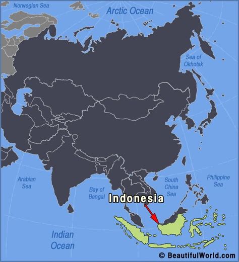 Map of Indonesia - Facts & Information - Beautiful World Travel Guide