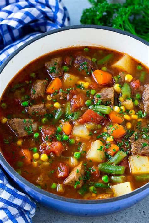 Vegetable Beef Soup - Dinner at the Zoo