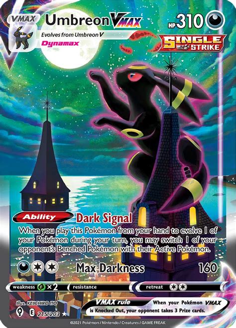 Serebii.net Pokémon Card Database - Evolving Skies - #215 Umbreon VMAX