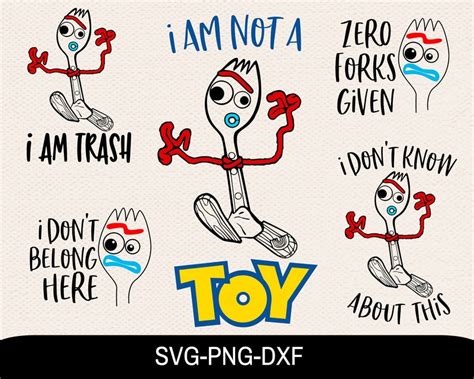 Forky Svg Bundle Forky Quotes Svg Disney Quotes Svg Disney | Etsy