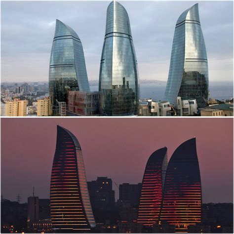 The Flame Towers | Baku, Azerbaijan | Building, Tower, Baku azerbaijan