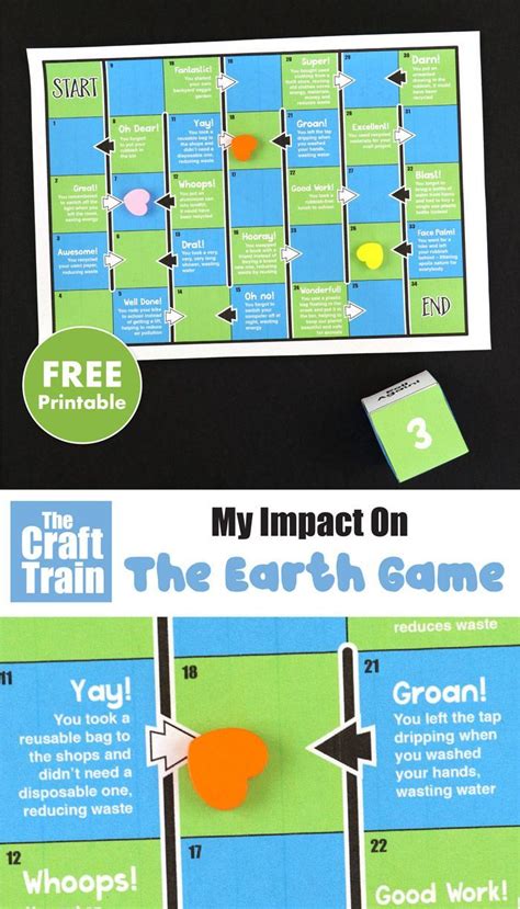 Printable Earth Day game for kids - The Craft Train | Earth day games, Earth day projects, Earth ...