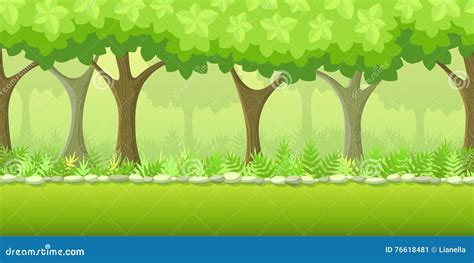 Forest game background stock vector. Illustration of vector - 76618481