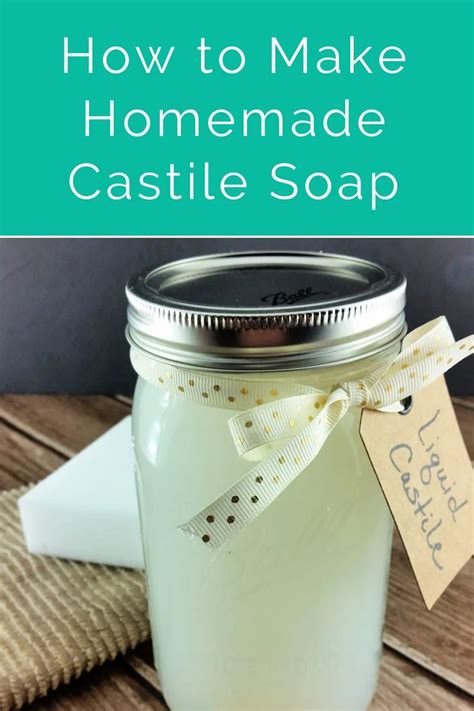 How to Make Liquid Castile Soap from a Bar | Liquid castile soap ...