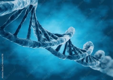 3D Rendering DNA strand Stock Photo | Adobe Stock