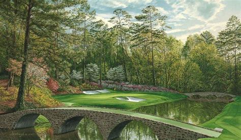 Augusta National 12th Hole Bridges golf course print http://www ...