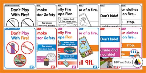 Fire Prevention Posters Resource Pack | Twinkl USA - Twinkl