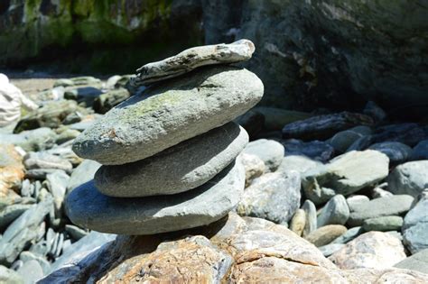 Free Images : beach, rock, stream, balance, material, stones, geology ...