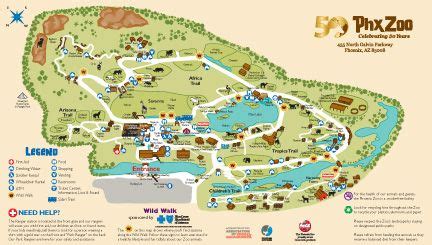 Zoo Map - Phoenix Zoo | Zoo map, Zoo, Zoo pictures