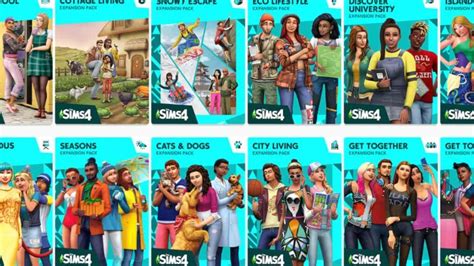 Tous les packs d'extension Sims 4, classés