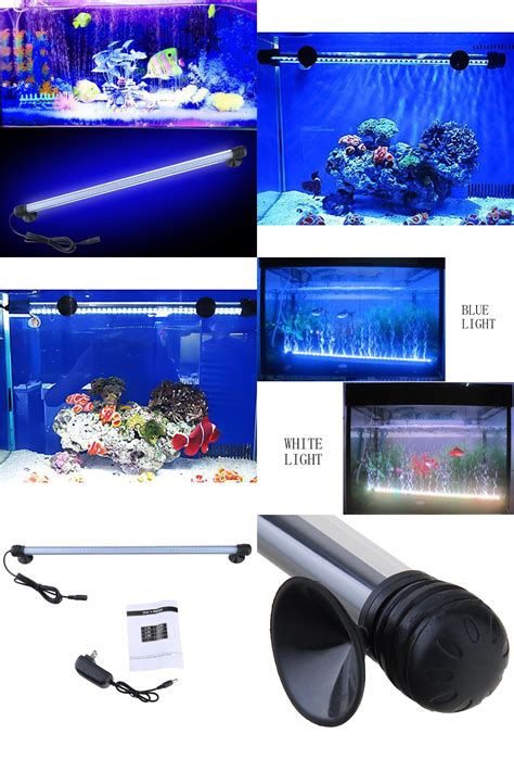 [Visit to Buy] 48CM Aquarium Light Decoration LED Light Submersible Underwater 57 LED Waterproof ...