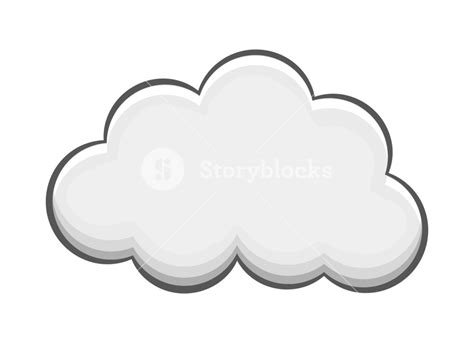 Cloud Vector Royalty-Free Stock Image - Storyblocks