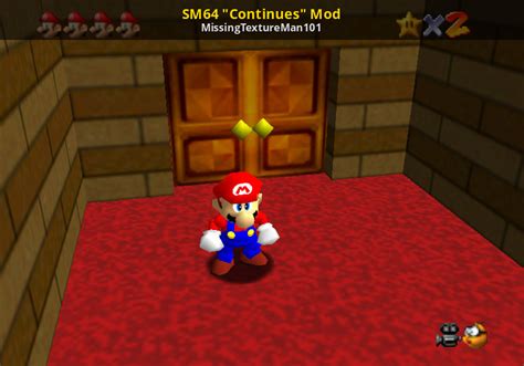 SM64 "Continues" Mod [Super Mario 64] [Mods]