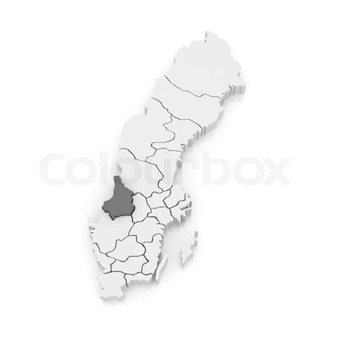 Map of Karlstad. Sweden. | Stock image | Colourbox