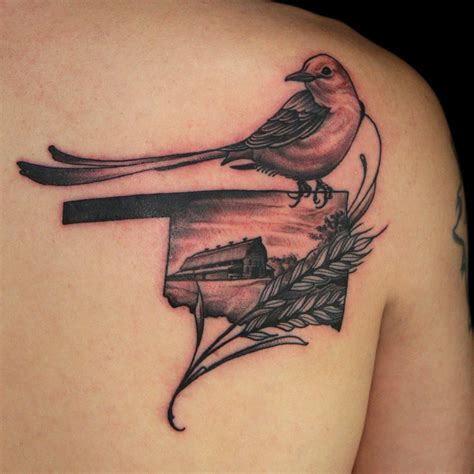 Oklahoma Tattoo by Frank Ready | Tattoos, Oklahoma tattoo, State tattoos