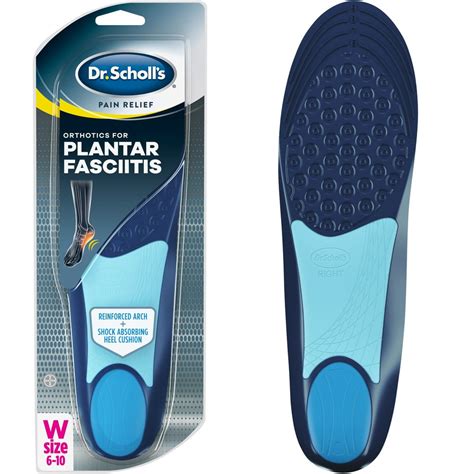 Dr. Scholl's Pain Relief Orthotics for Plantar Fasciitis for Women, 1 Pair, Size 6-11 - Walmart ...