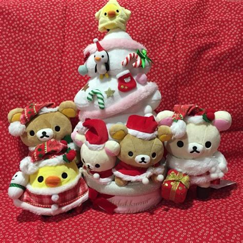 Rilakkuma Christmas plushies | Rilakkuma, Plushies, Sugar cookie