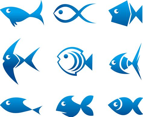 Bezierinfoベジェインフォ: 青い魚のアイコン fish icon イラスト素材