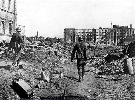 German soldiers in ruins Battle of Stalingrad number 9a 1942 Photograph ...