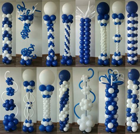 Variety of crazy balloon columns