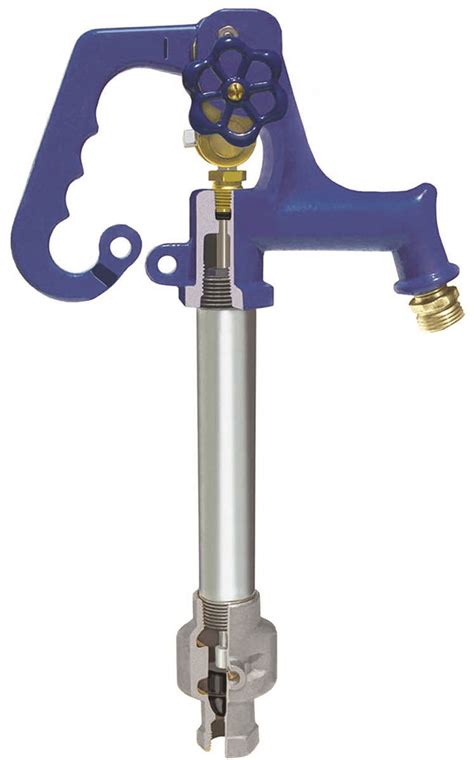 Plumbing & Fixtures NPT Frost-Proof Yard Hydrant Complete Head Assembly Replacement Part Blue 1 ...