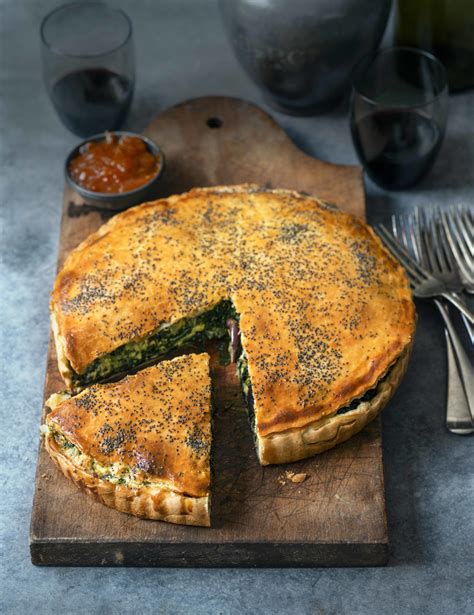 Spinach, Feta, Ricotta, Olive and Currant Pie - Good Magazine