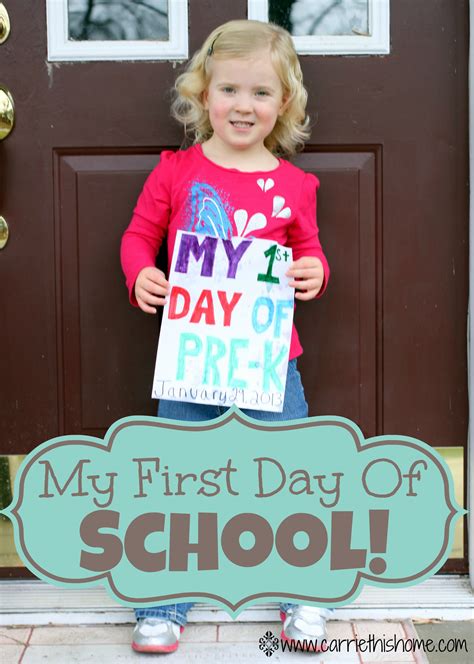 First day of school