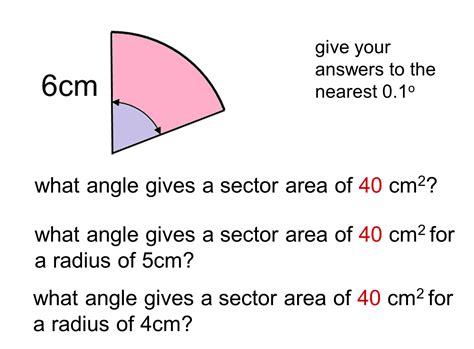 MEDIAN Don Steward mathematics teaching: arc length and sector area