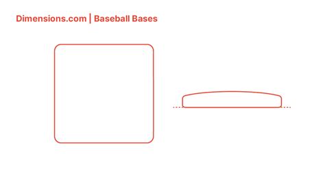 Baseball Bases Dimensions & Drawings | Dimensions.com