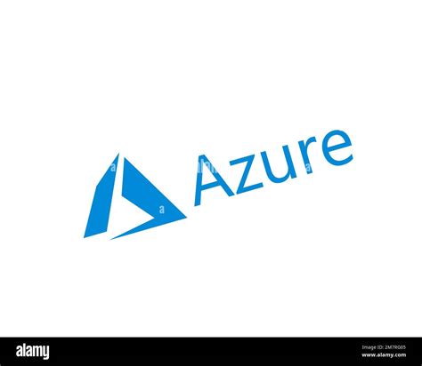 Microsoft Azure, rotated logo, white background Stock Photo - Alamy