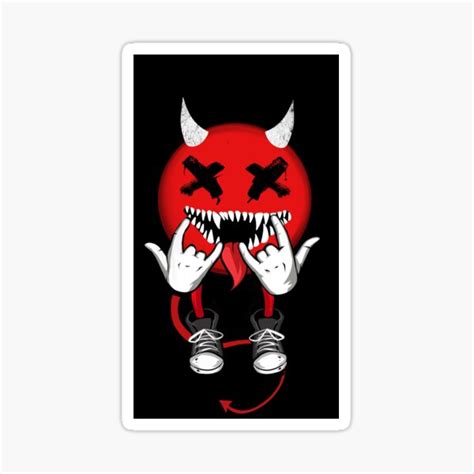 "Red Devil Emoji" Sticker for Sale by Firetree | Redbubble