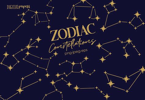 Zodiac Constellations Graphic by DIPA Graphics · Creative Fabrica