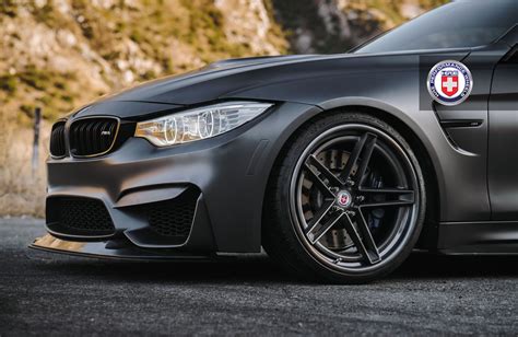 Hellish Looking Matte Black BMW M4 With HRE Performance Wheels