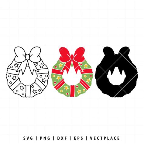 Christmas Wreath SVG - Vectplace