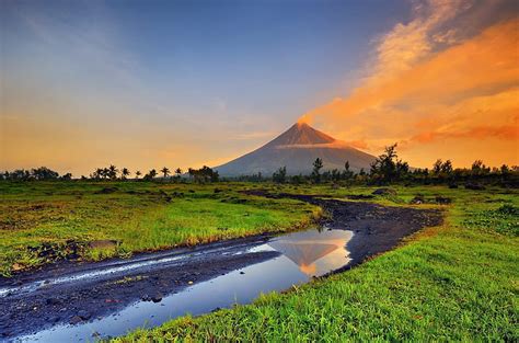 HD wallpaper: mountains, Park, the volcano, Philippines, Mayon volcano ...