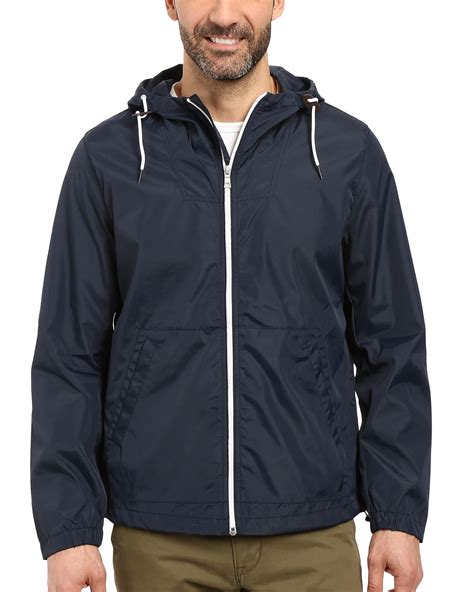 Nautica - Nautica Lightweight Hooded Windbreaker Jacket True Navy Blue Medium M - Walmart.com ...