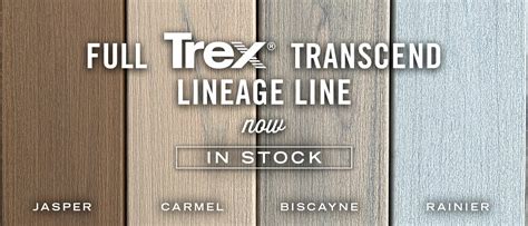 New Trex Transcend Lineage Colors Jasper and Carmel In Stock at Kuiken ...