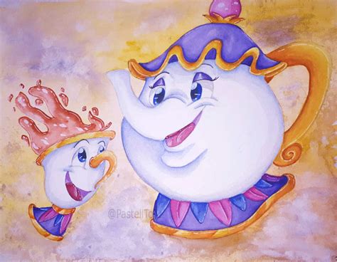 [Com] Mrs.Potts and Chip by PastellTofu on DeviantArt