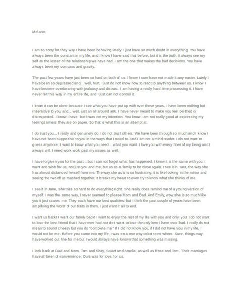 Apology Letter Template To Wife Sample And Example Lettering Letter | Images and Photos finder