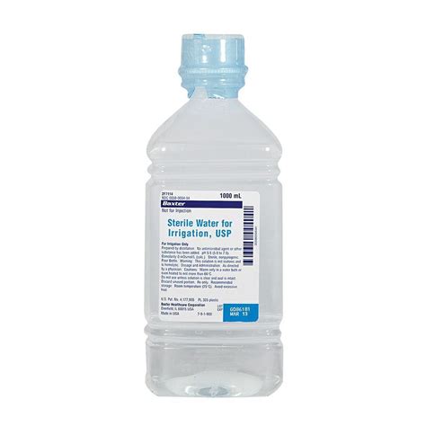 Sterile Water for Irrigation, USP 1000 ml — Dixieems.com