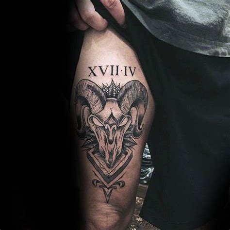 73 Awesome Aries Tattoos for Men | Aries tattoo, Tattoos for guys, Tattoos