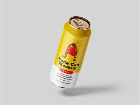 Free soda can mockup - Mockups Design