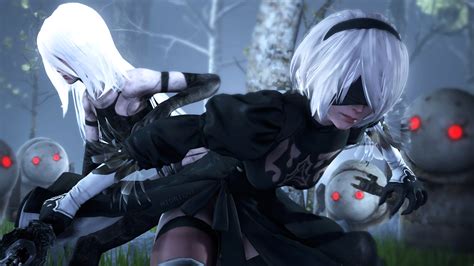 anime, anime girls, Nier: Automata, NieR, 2B (Nier: Automata), A2 (Nier: Automata) HD Wallpaper