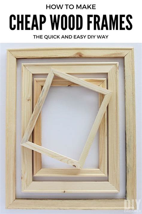 How to Make Cheap Wood Frames the Quick and Easy DIY Way | Diy picture ...