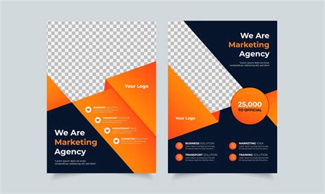 Corporate business flyer design template, creative brochure poster cover, color a4 print ready ...