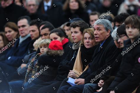 Gilbert Mitterrand Family Funeral Frances Former Editorial Stock Photo ...